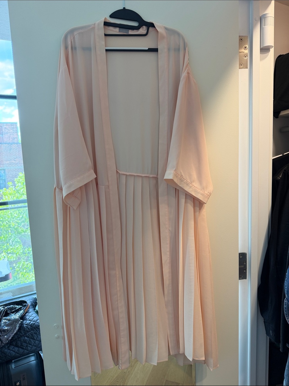 ASOS Blush Pink Lightweight Pleated Kimono